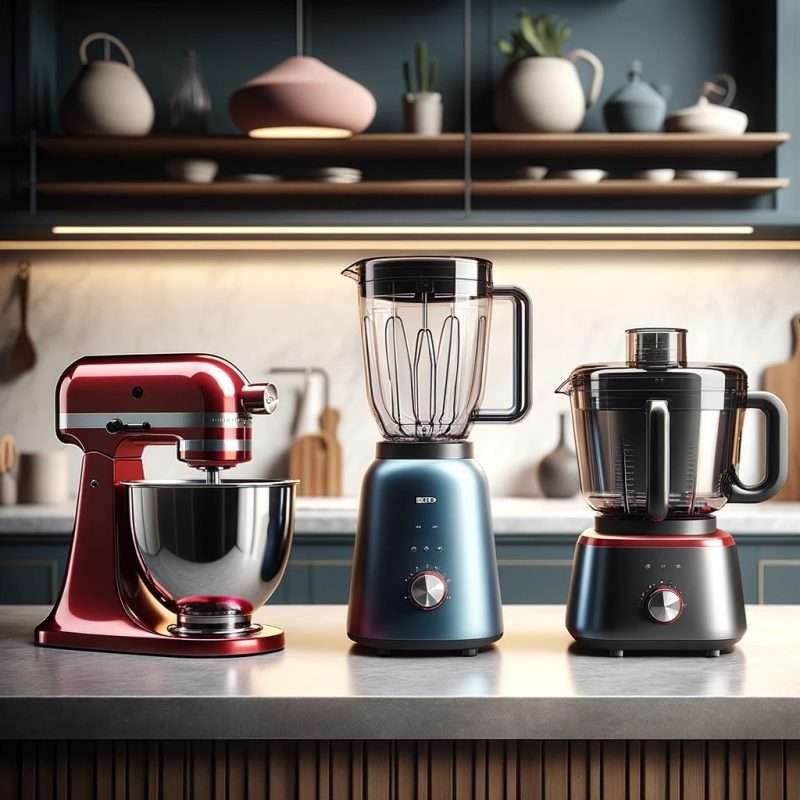 Blender, stand mixer and food processor Blender, stand mixer and food processor