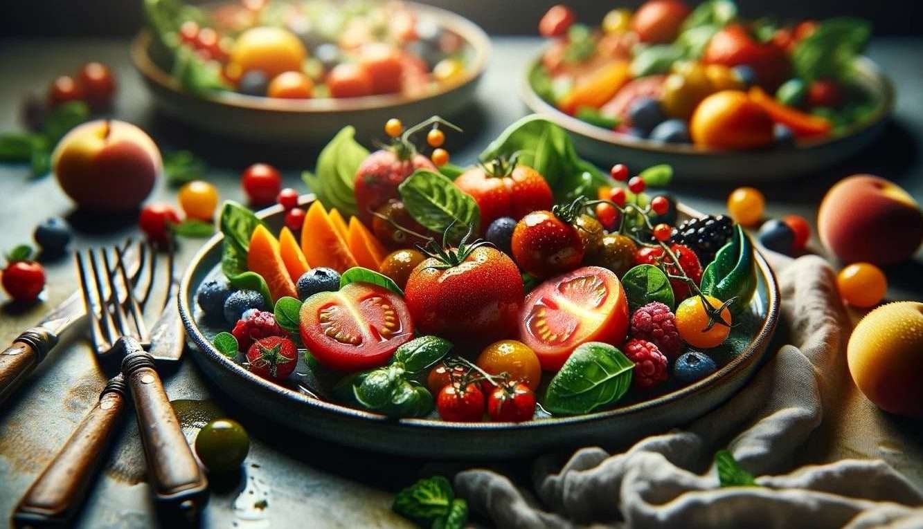 Vegetables fresh from the garden 