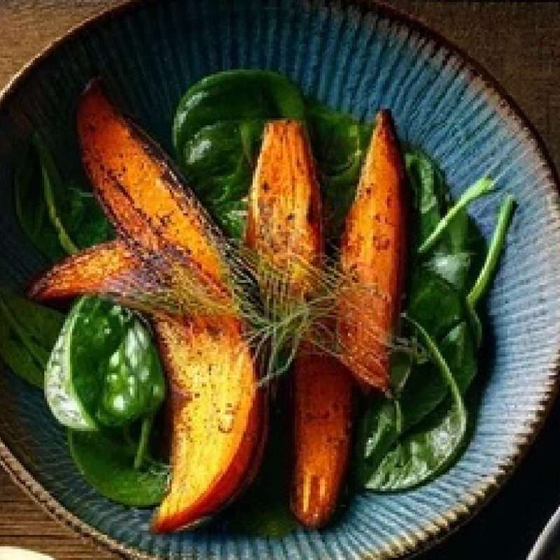 Roasted sweet potatoes 